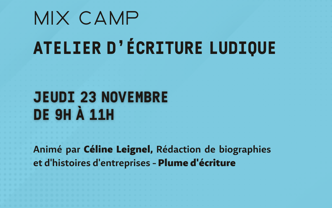 Atelier d’écriture ludique
