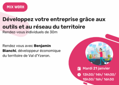 Développez votre entreprise grâce aux outils et au réseau du territoire