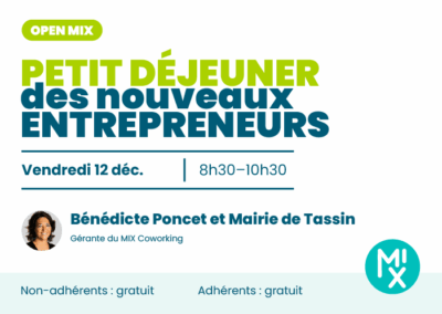 Petit déjeuner des nouveaux entrepreneurs de Tassin